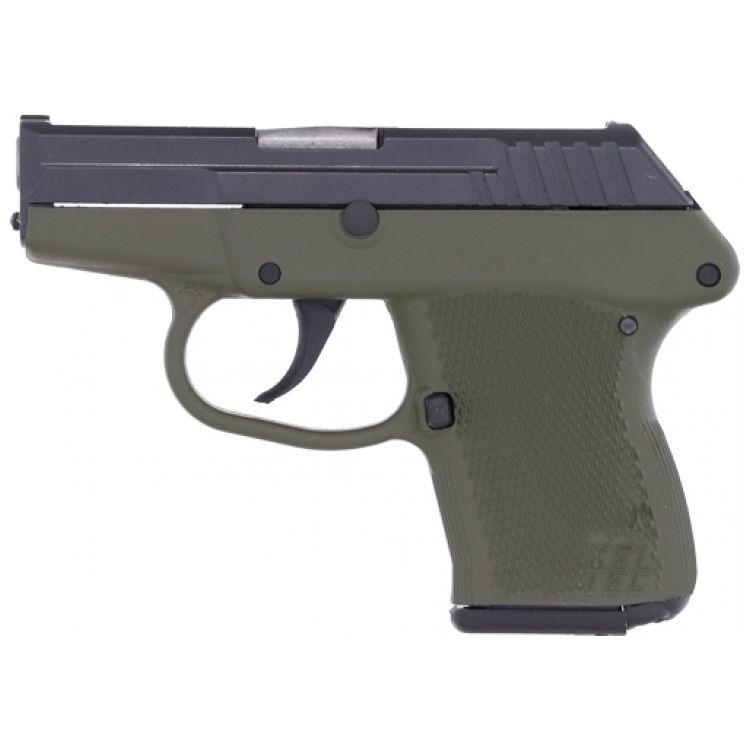 KEL-TEC P-32 32ACP DA FS, 7SH BLUED/GREEN GRIP: MGW
