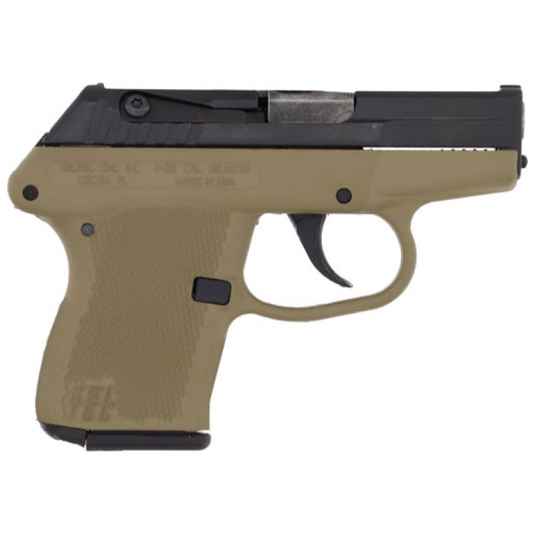 KEL-TEC P-32 32ACP DA FS, 7SH BLUED/TAN GRIP: MGW
