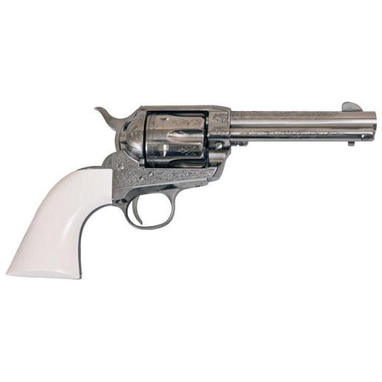 Cimarron Frontier Engraved Revolver, .45LC, 4-3/4