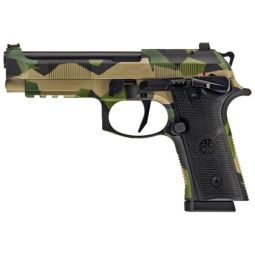 BERETTA 92XI SAO FS 9MM 4.7", 10RND SPLINTER CAMO 2 MAGS