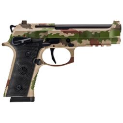 BERETTA 92XI SAO FS 9MM 4.7", 15RND VEGETATO CAMO 2 MAGS