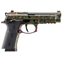 BERETTA 92XI SAO FS 9MM 4.7", 10RND FLECTARN CAMO 2 MAGS