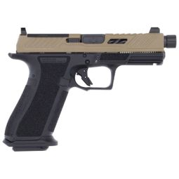 SHADOW SYSTEMS XR920 ELITE 9MM, OPTIC CUT THREADED COYOTE/BLK