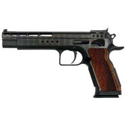 TANFOGLIO GOLD MATCH 10MM 6", 13RND BLUED W/ WOOD GRIPS