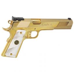 IVER JOHNSON EAGLE XL, 45ACP 6" 24K GOLD WHITE PEARL