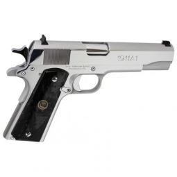 IVER JOHNSON 1911A1 45ACP 5", FS 8RD CHROME BLK PEARL GRIPS