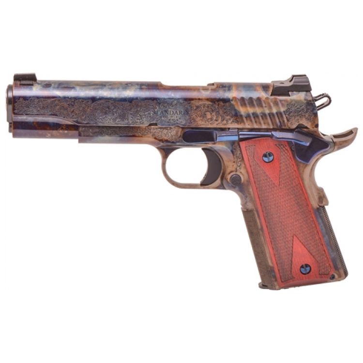 STAND MANU 1911 45 ACP CASE, COLORED #1 ENGRAVING: MGW